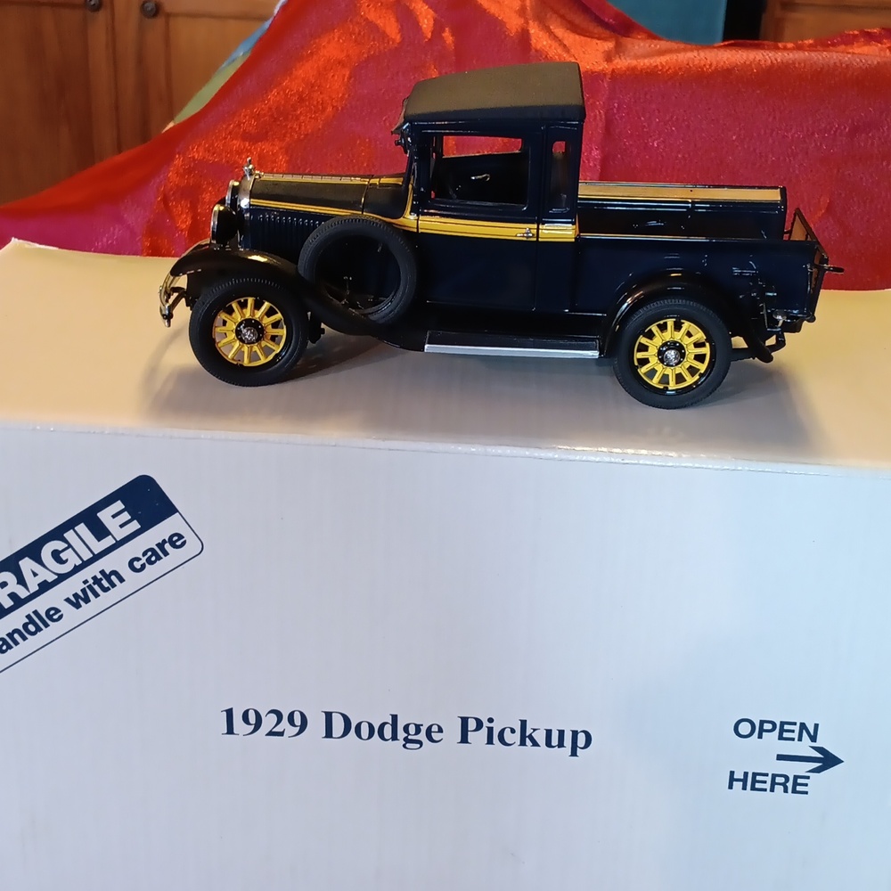 1:24 scale black Danbury Mint  1929 Dodge Pickup diecast model